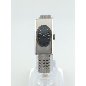 Vtg Women's Tank Rectangle MCM Watch TRESSA Manual Wind G10 Plated - Works Great